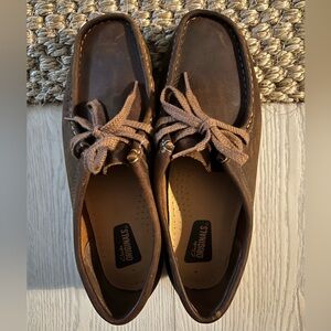 Clarks originals wallabee women’s size 7 leather brown beeswax